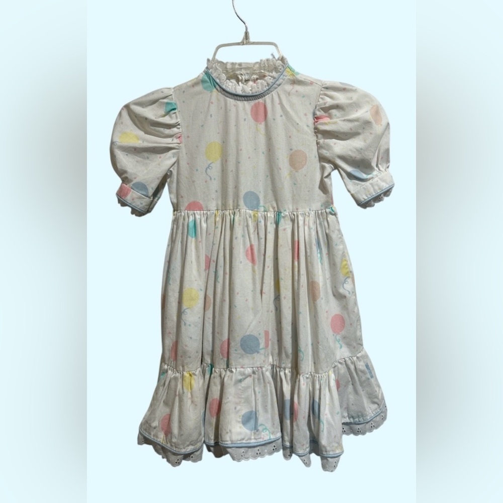 Vintage hand sewn Girls dress with pinafore - Picture 3 of 6